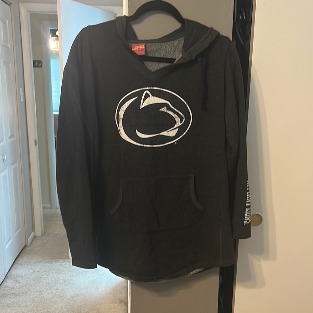 Dark Gray Hoodie with penn state Logo
